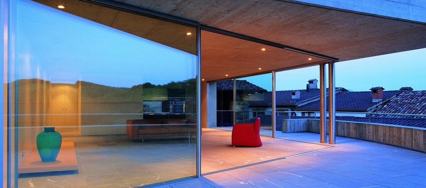 Baie vitrée d'angle